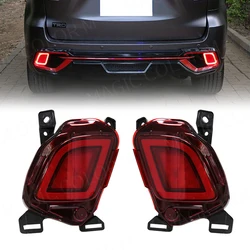 For Toyota Highlander 2015 2016 2017 2018 Rear Bumper Reflector Lights Led Fog Lamp Brake Light Turn Signal Car Accessories 12V