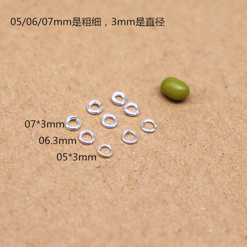10 PCS 925 Sterling Silver Jump Ring Open Loop DIY Jewelry Making Components Split Rings Accessories Supplies - Image 2