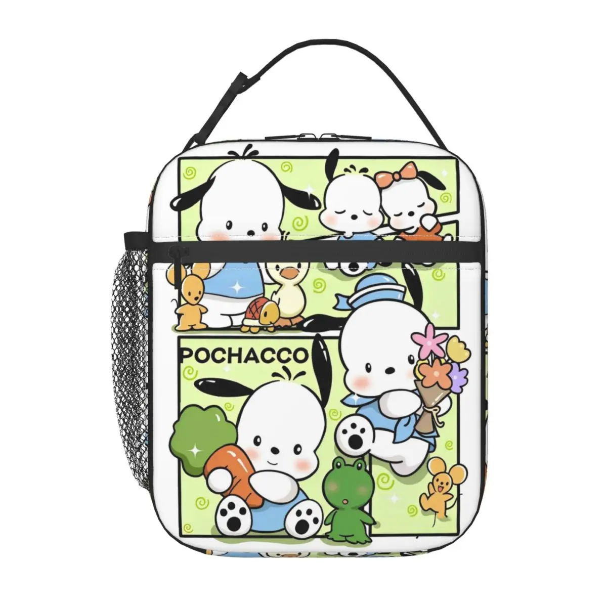 

Pochacco Sanrio Изолированная сумка для обеда Сумки-контейнеры для еды Портативный холодильник Термальные коробки для обеда для путешествий