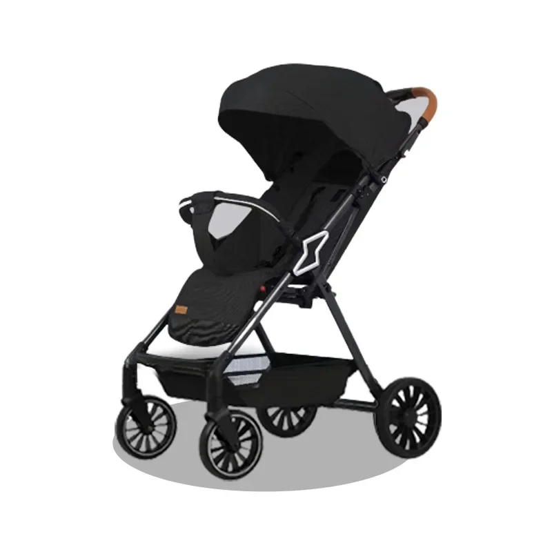 Folding Stroller High-view Lightweight Multifunctional Stroller Two-way Swivel Seat Shock Absorbing Newborn Baby Stroller