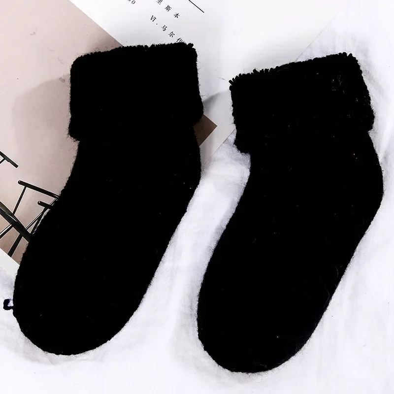 Thicken Autumn Winter Real Woolen Baby Kids Socks Soft Warm Socks for Children 0-7 Years Boys Girls Thermal Floor Baby Socks