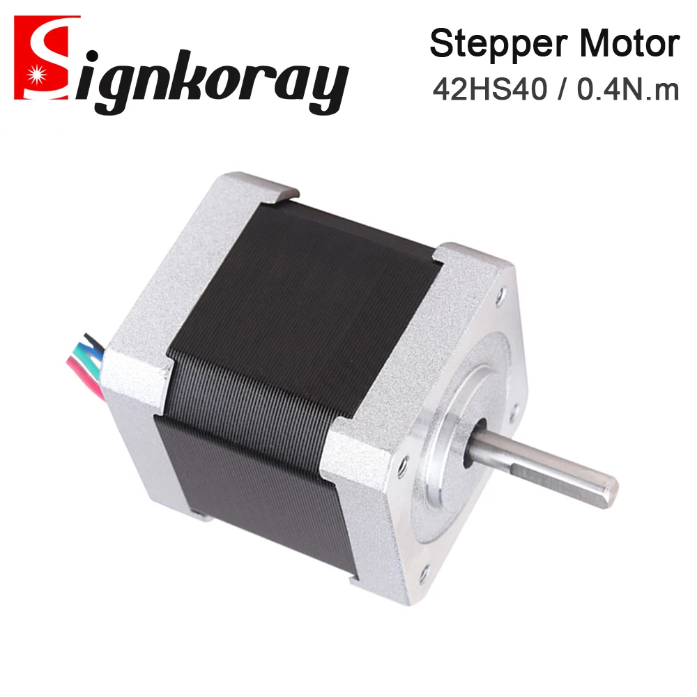 Motor paso a paso SignkoRay Nema 17 42Ncm 1.7A 2 fases 40mm Motor paso a paso 4 conductores para impresora 3D fresadora de grabado CNC