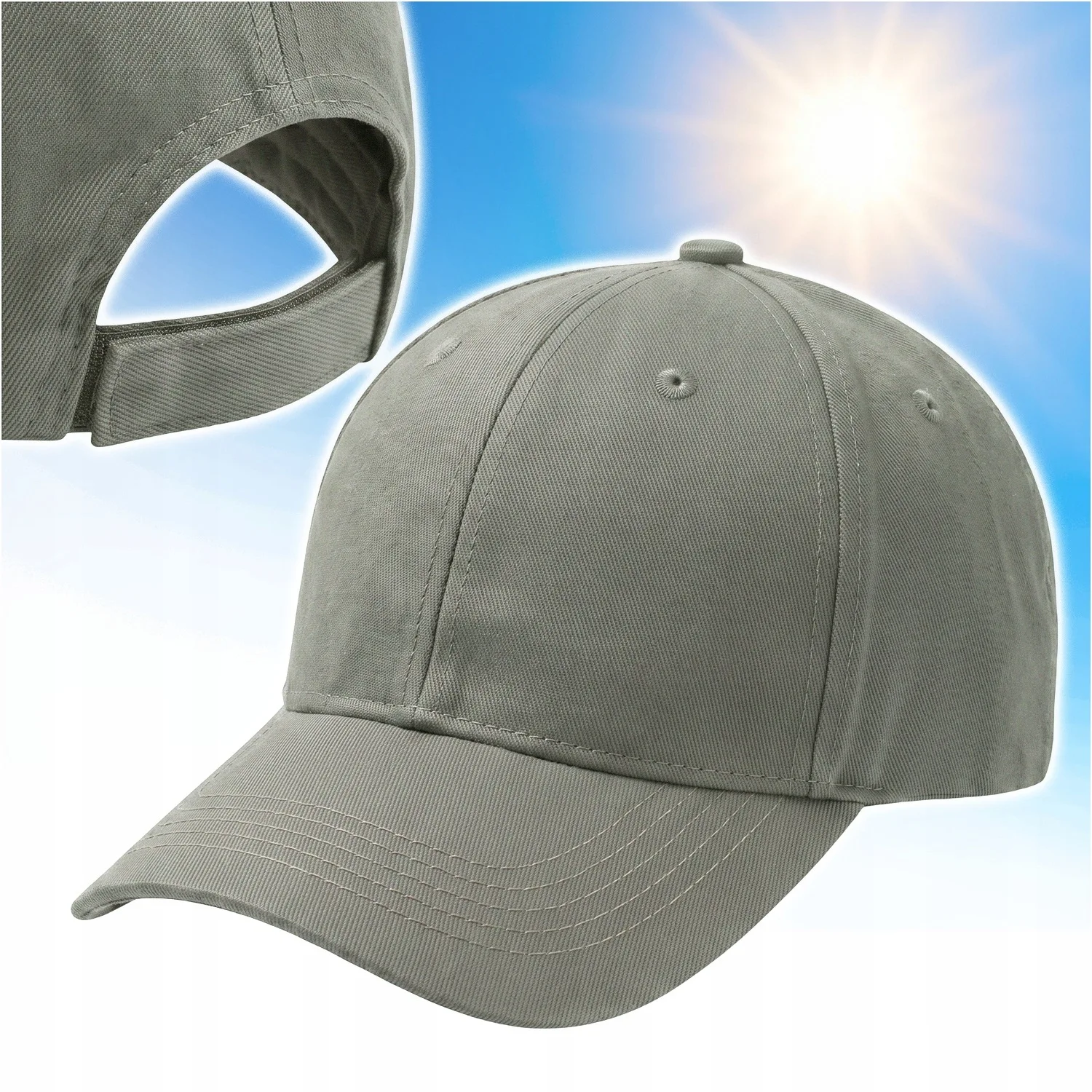 Outdoor Sport Baseballpet Lichtgroen Verstelbaar Unisex Heren Dames Gebogen klep Zonbescherming Vissershoed Ademend Lichtgewicht Casual Sport Wandelen Wandelen Hardlopen Fietsen Dagelijks Zomermode