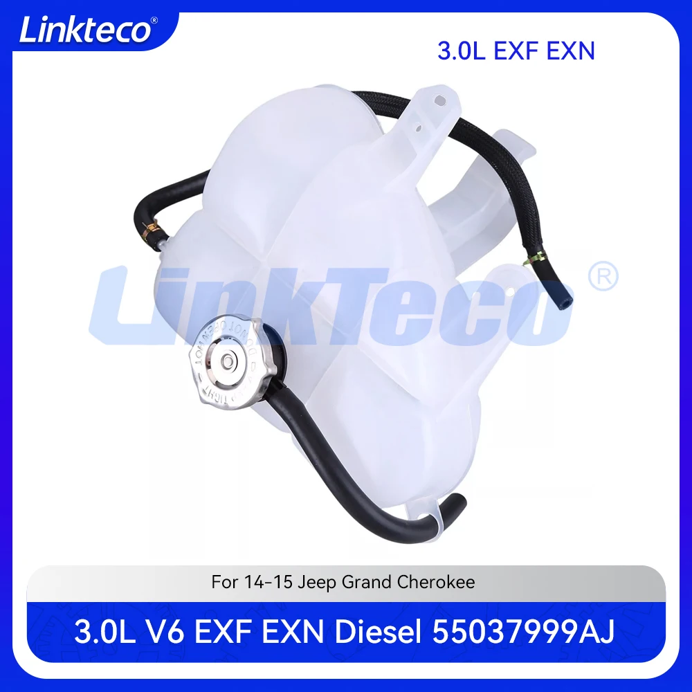 

Engine Coolant Bottle Reservoir Radiator Expansion Tank For 14-15 3.0 T L V6 Diesel Jeep Grand Cherokee 3.0L EXF 55037999AJ