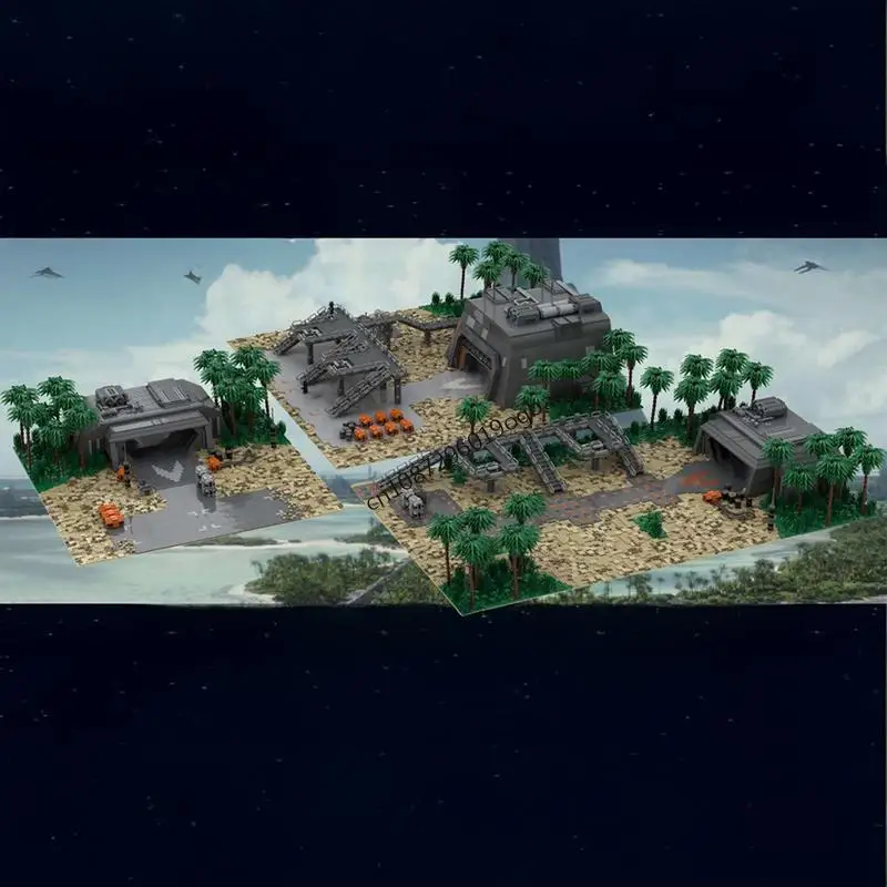 جديد 21914 قطعة فيلم معركة النجوم الشهيرة Moc مدرعة بنكر على سكاريف نموذج بنة لتقوم بها بنفسك الأفكار الإبداعية لعبة طفل هدية عيد ميلاد