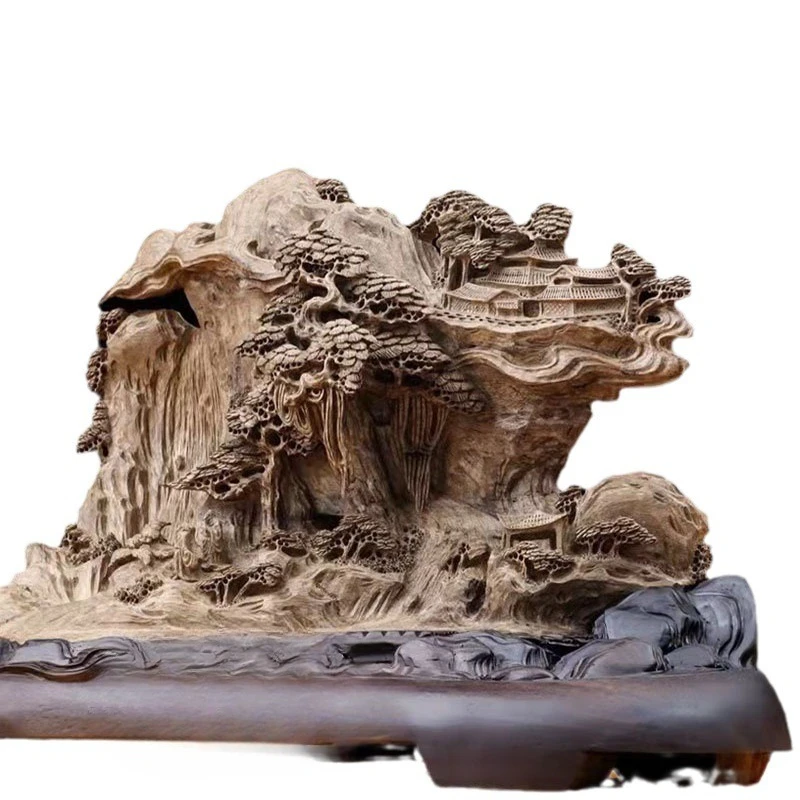 Exquisite wood carving ornaments, carving, home office placement