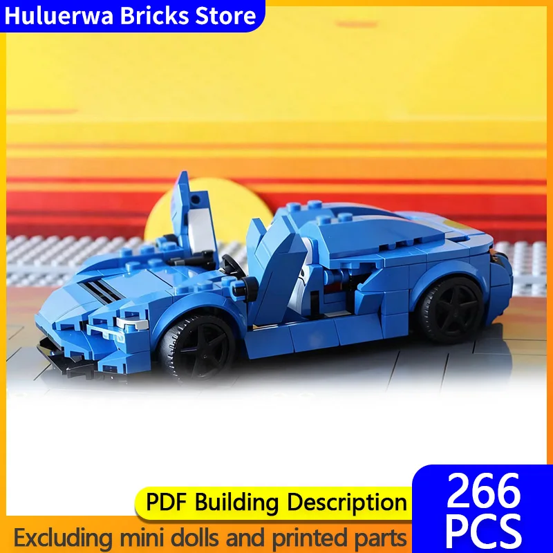 

Speed Racing Car Model MOC Building Bricks Elva Top Tier Sports Car Modular Technology Children Holiday Gifts Assemble Toys Suit
