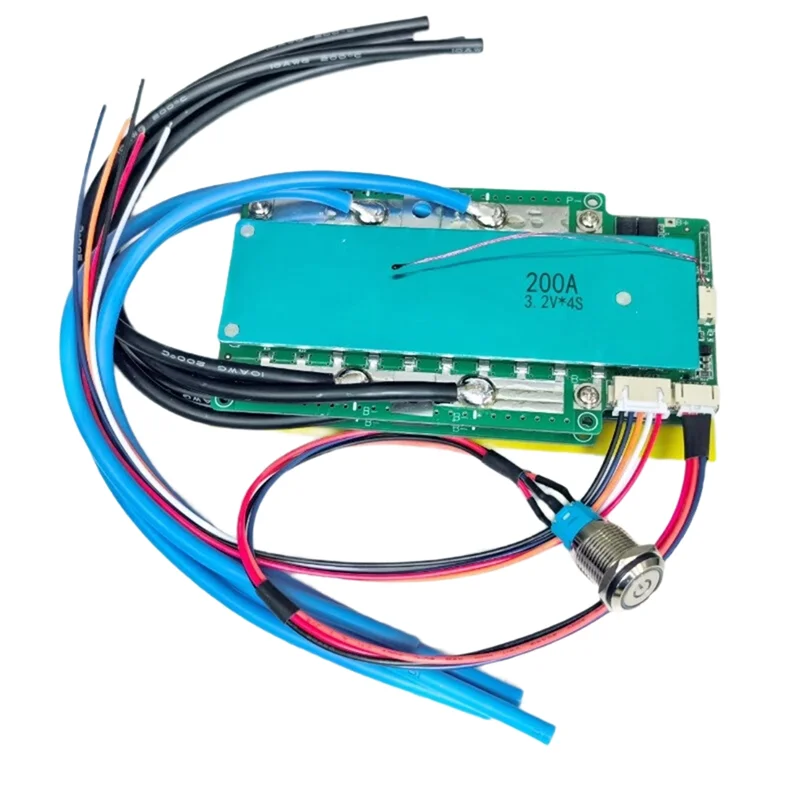 

ABGE-BMS LFP Lifepo4 Плата защиты аккумулятора со встроенным переключателем 4S 12,8 В Автомобильный инвертор для автофургона Защита тока зарядки и разряда
