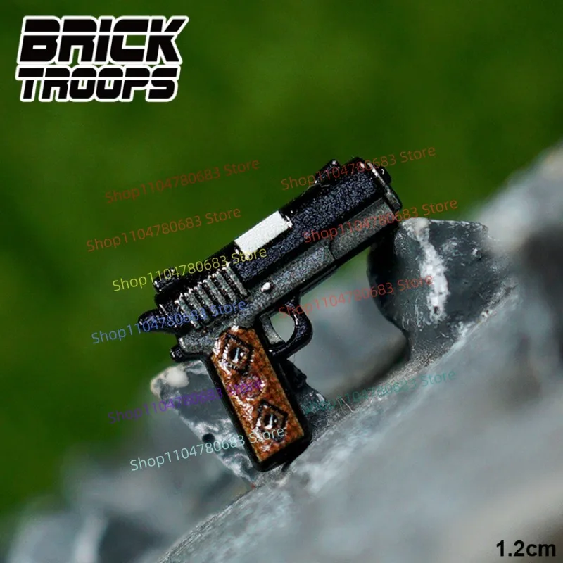 MOC اللبنات شخصية صغيرة مسدس بندقية AK ملحق التجمع نموذج عرض أنيمي ديكور لعبة هدية عيد هواية تحصيل #2