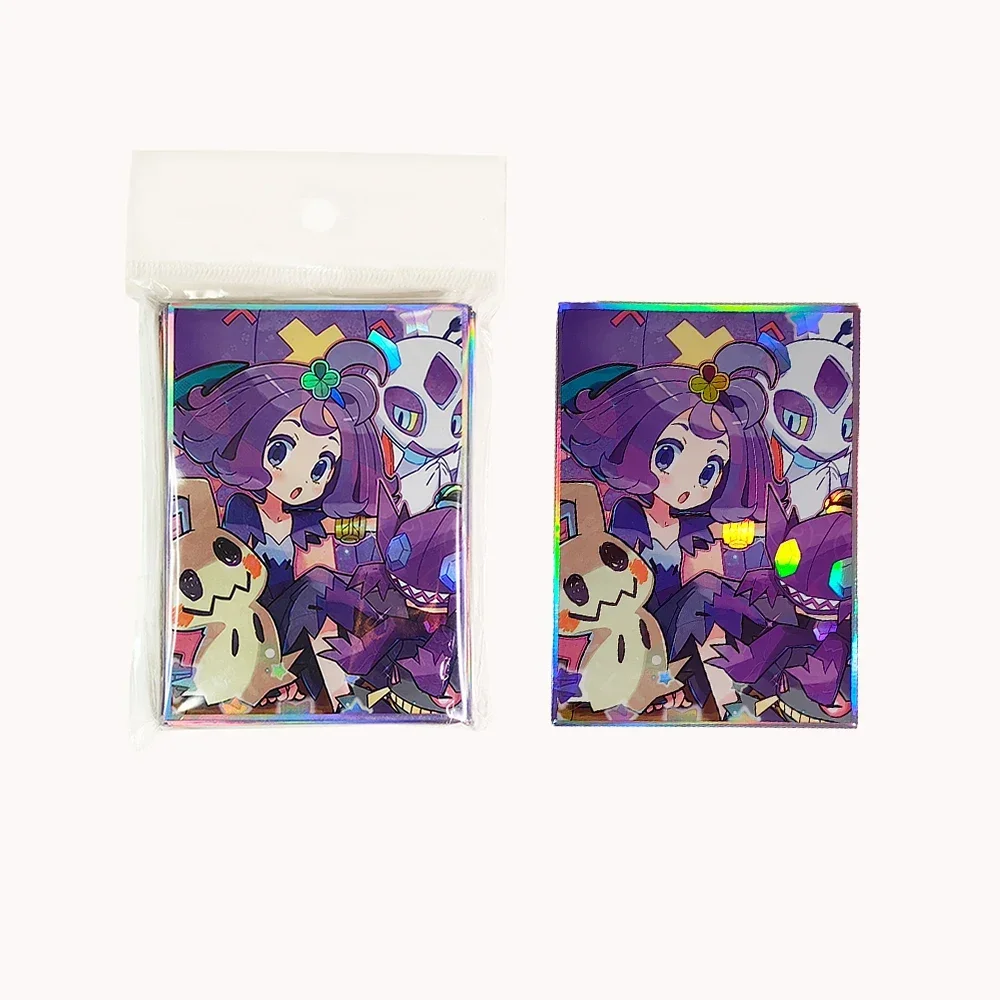 60PCS 67X92mm Acerola Anime Card Sleeves for MTG/PKM Trading Card Protector Board Game Categorizable Best Gift for Friend