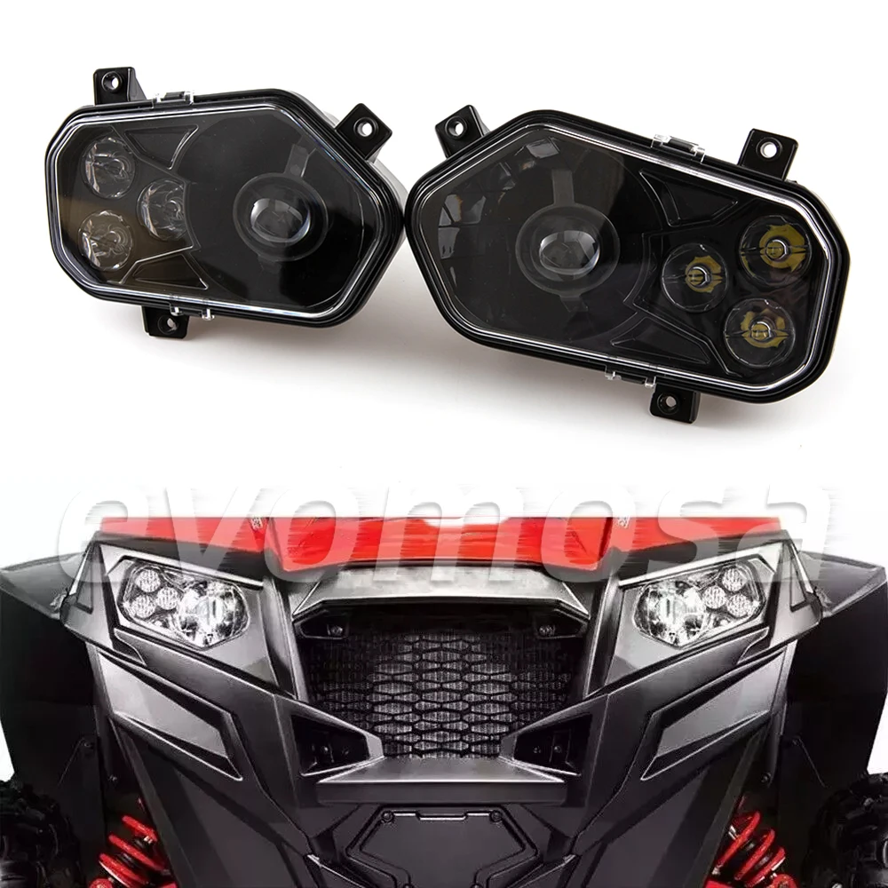 

Светодиодные фары с ангельским глазом для спортсменов Светодиодные фары Передние фары для Polaris Sportsman 400 500 550 570 800 850 2009-2017