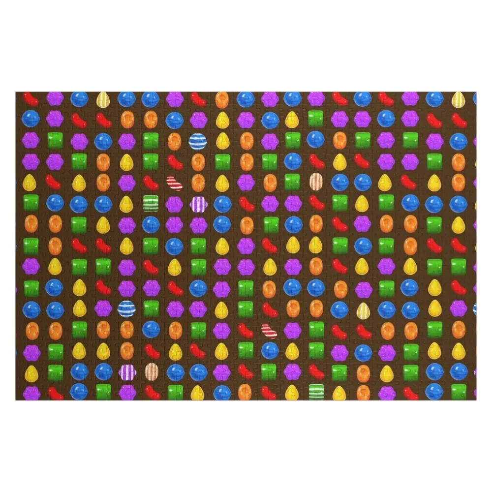 Candy Crush Grid Jigsaw Puzzle Wooden Jigsaws For Adults Custom Photo Toys For Children Puzzle