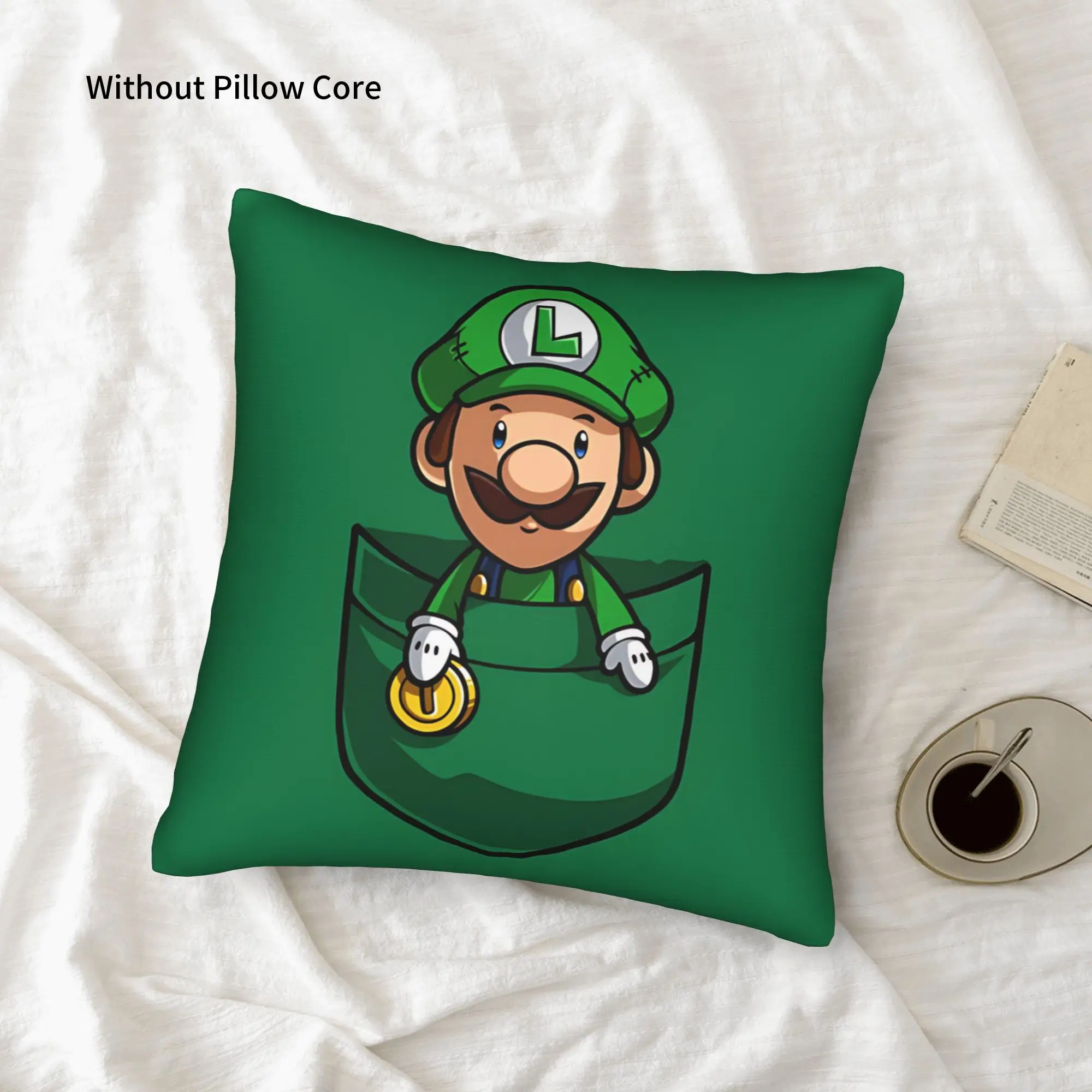 1PC Cartoon Super Mario Pillow Case Home Decor Items Double-Sided Printing  Sofa Cushion Bedroom Bedside Pillow