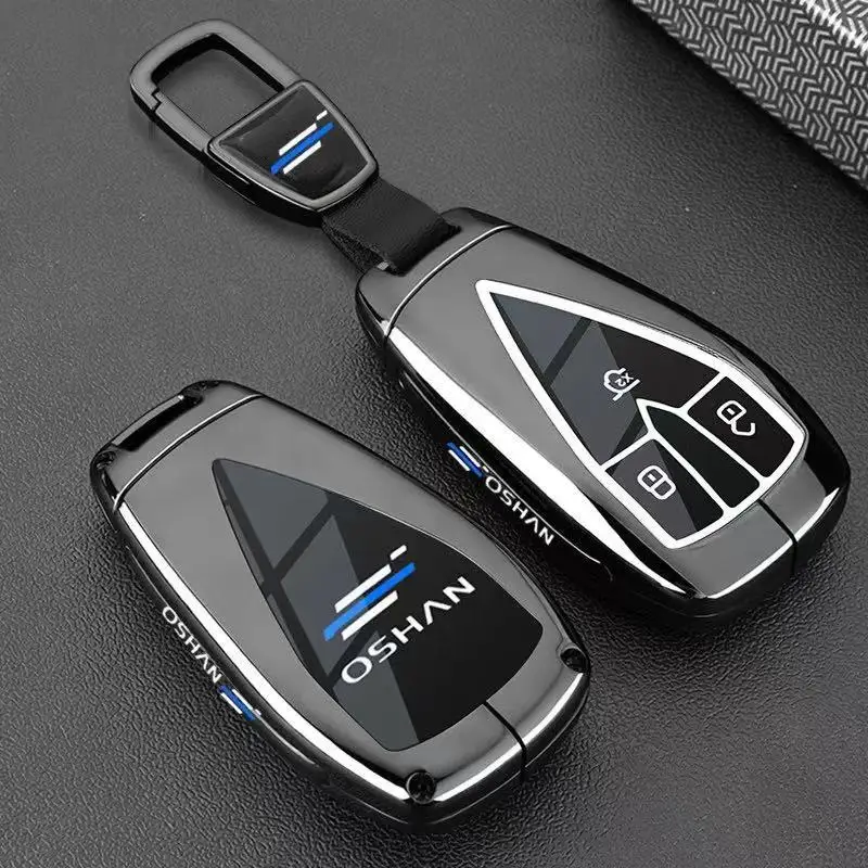 Zinc Alloy Car Key Case Cover Shell Protector Fob Holder for Changan Oshan X7 Plus X5 Plus Z6 520 530 Accessories Keychain - view 5