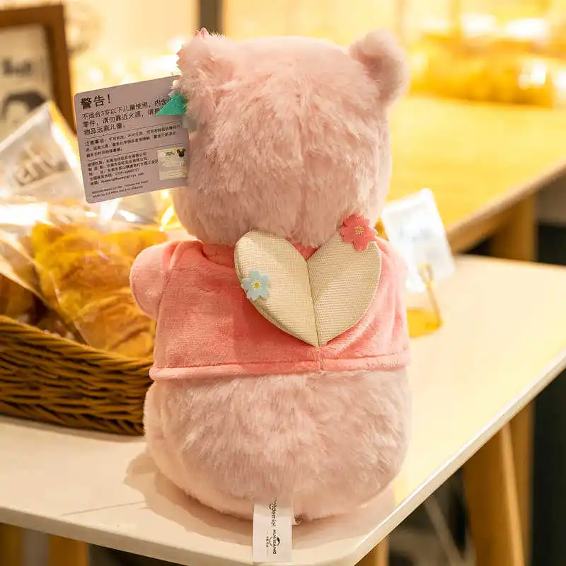 Disney Pink Sakura Winnie Bear Homdecor Stuffed Dolls Cartoon Animals Plush Toys Cute Perfumed Plush Bear Dolls
