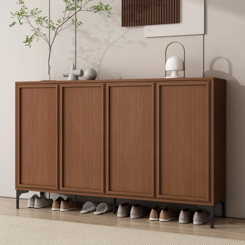 

Nordic Wooden Shoe Cabinet Modern Italian Style Living Room Shoe Rack Organizer Entryway Hallway Zapatera Organizador Furniture