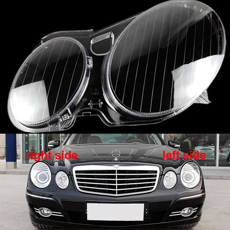 

For Benz W211 E240 E200 E280 E300 04 05 06 07 08 09 Headlight Shell Transparent Lampshade Cover Headlamp Plexiglass