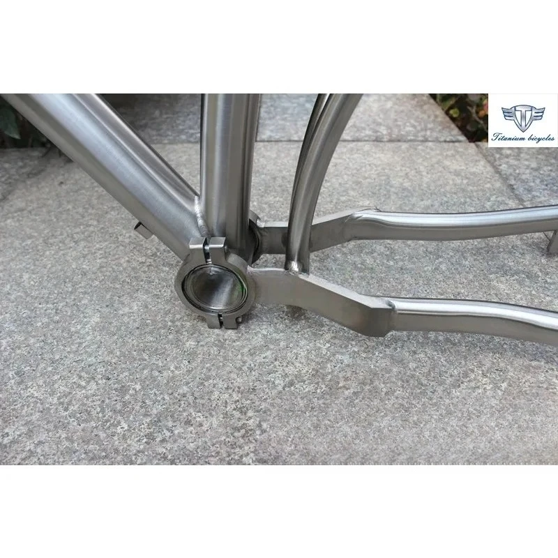 Buy Titanium Suspension Bike Frame MTB With Rack, Custom Titanium Tapered Bicycle Frame Rack, China Titanium MTB Frame With Rack