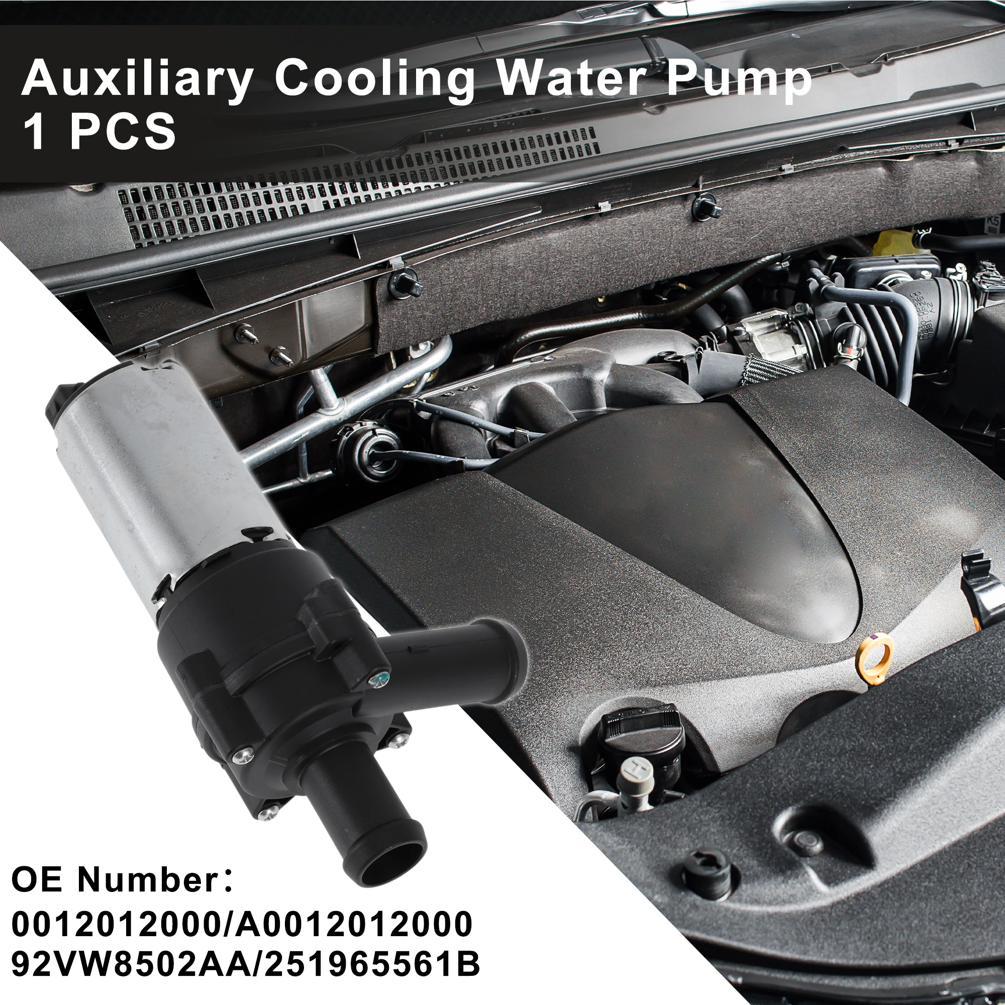 UXCELL Auxiliary Cooling Water Pump for Volkswagen Transporter Mk4 1990-2003 No.0012012000 Car Auxiliary Coolant Pump