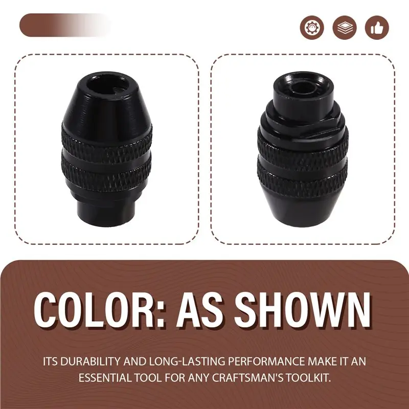 A63K-Keyless Chuck Replacement Chuck Set Chuck Quick Change Keyless Chuck Replacement Replacement Tool For Dremel 4486