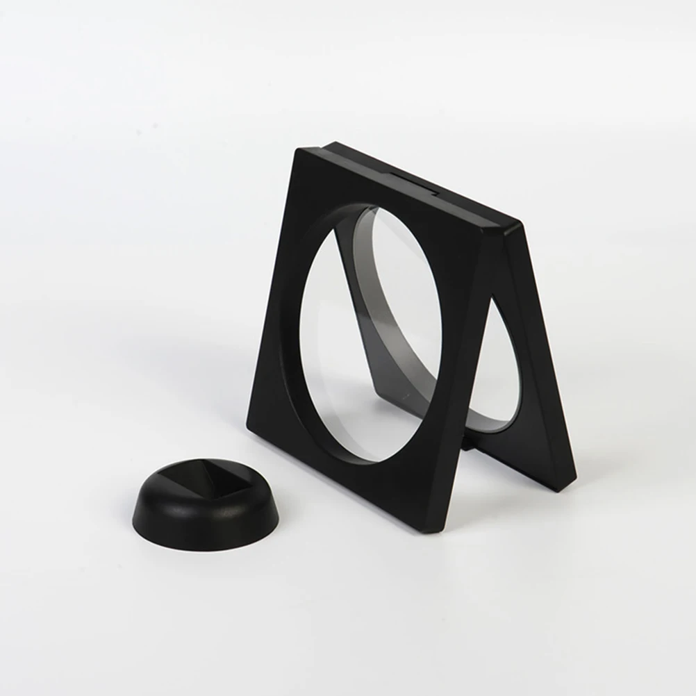 

10Sets Jewelry Display Box Black Plastic Transparent Floating Frame Specimen Display Holder Shop Desktop Organizer