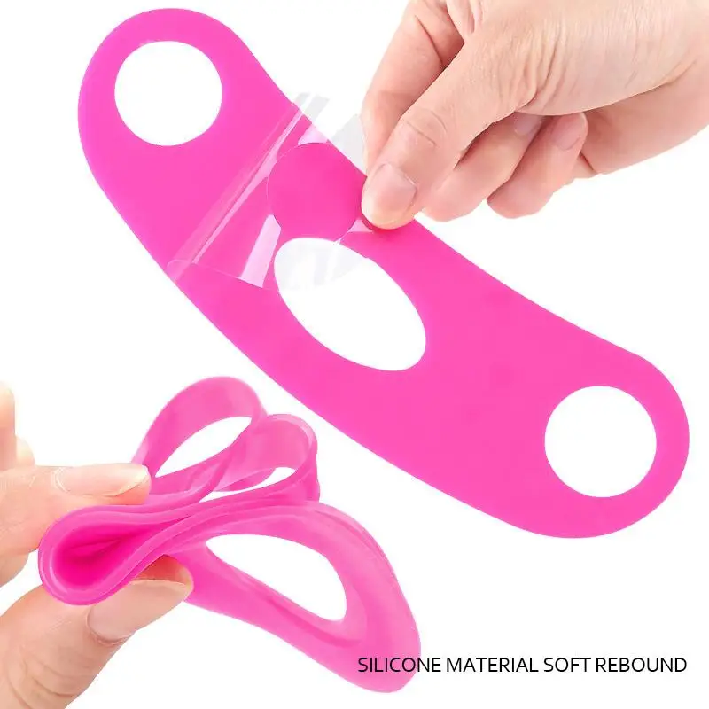 Fasciatura per il viso in silicone Linea V Shaper per il viso Mento Guancia Sollevamento Cintura Piega nasolabiale Cintura per massaggio facciale Bellezza per le donne Cura della pelle