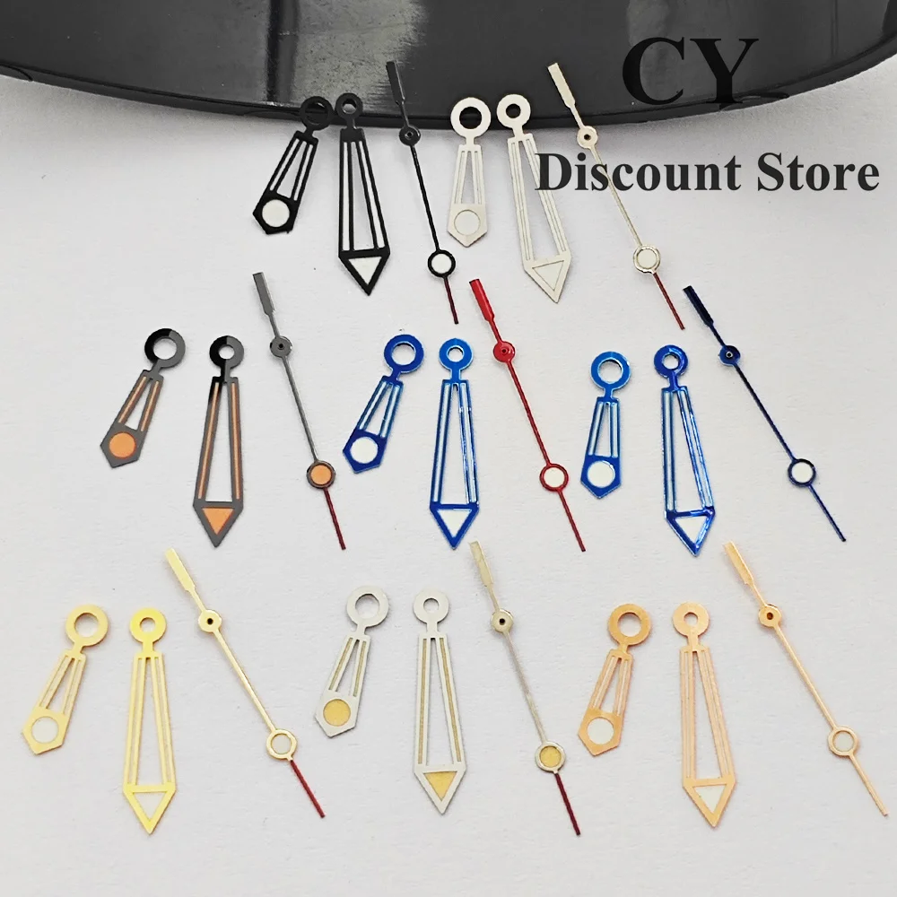 RICHUS Luminous Watch Hands for NH37 NH39 Movement Silver Black Blue Rose-Gold Green Accessory Parts Watch Hands