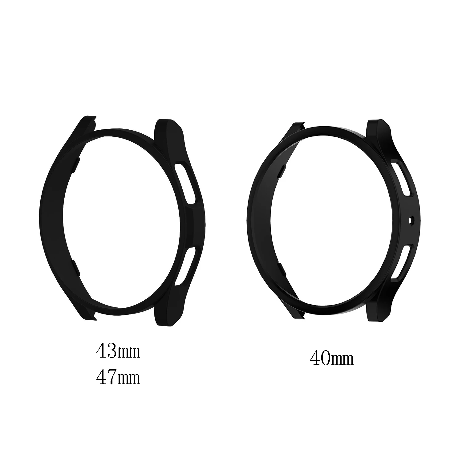 10 Stück Gehäuse für Samsung Galaxy Uhr 6 40mm \ classic 43mm 47mm [kein Bildschirm], harte matte PC Stoßstange Schutzhülle.