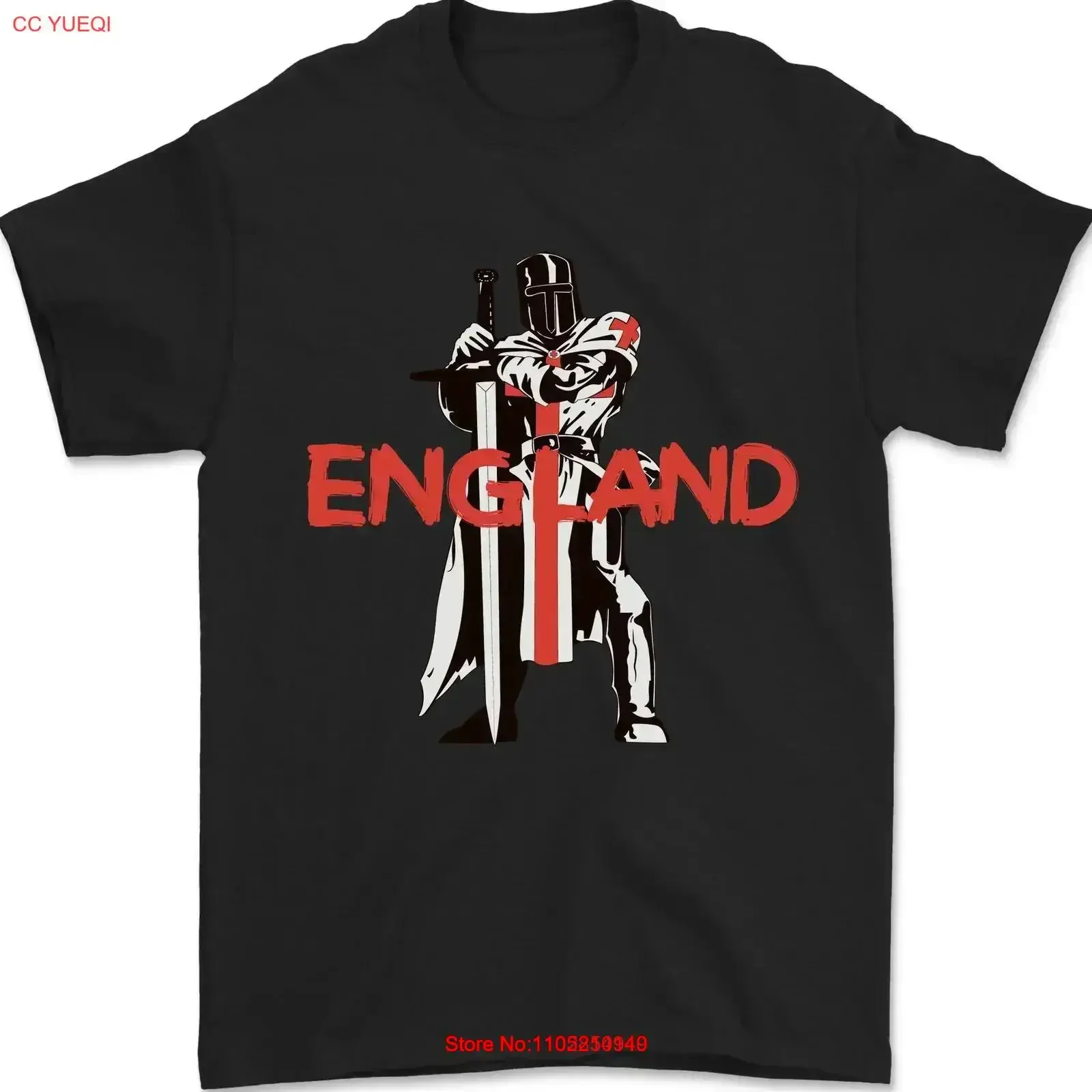 

Англия St Georges Day Knights Templar Flag Мужская футболка 100, хлопок, винтажный стираный модный топ для повседневной носки, унисекс, для дома