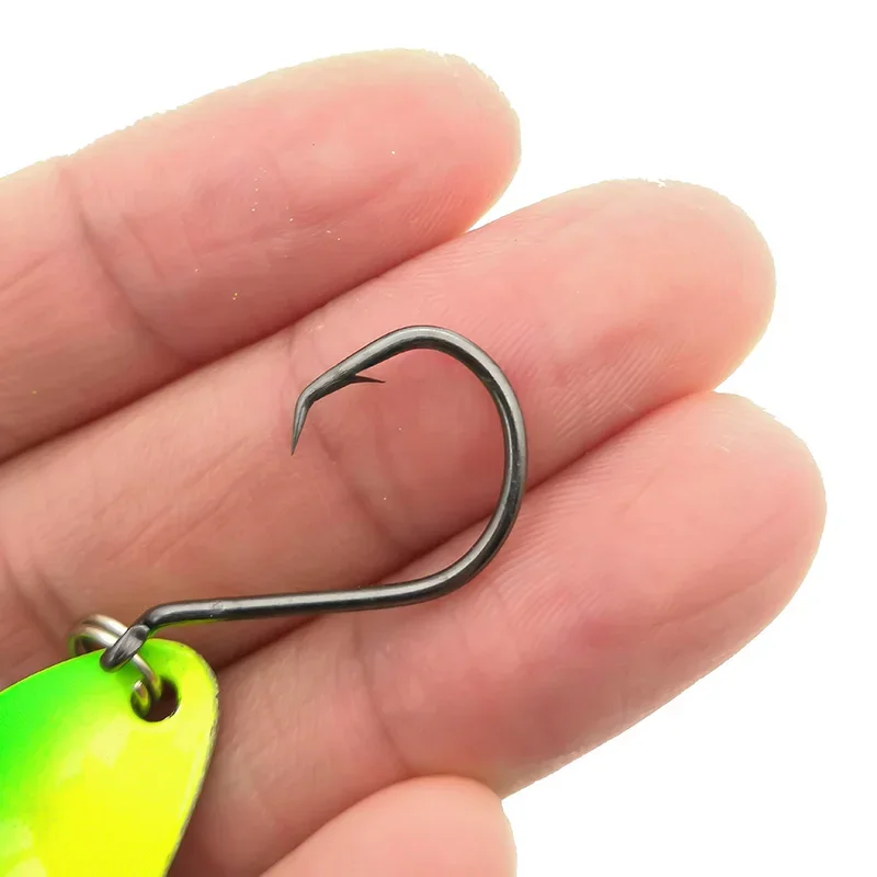 OUTKIT 10 pièces mélange de couleurs 4.1 cm 6.5g cuillère de pêche leurre appât de natation Isca artificiel truite leurre Pesca matériel de pêche Truite cuillères