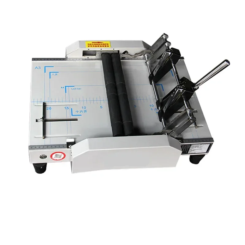 Electric Binding Paper Folding Machine Paper Creasing Machine Saddle Stitching Machine Manual Nail Folding