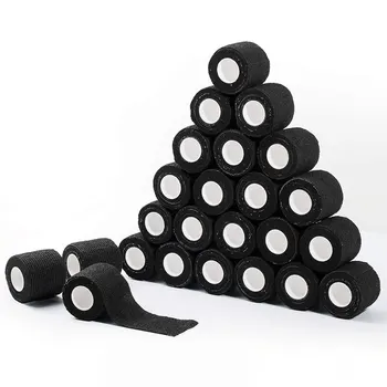 6 pçs auto-aderente bandagem de fixação animal bandagem mão rasgando bandagem elástica à prova dwaterproof água para animais de estimação 5 cm x 4.5 m