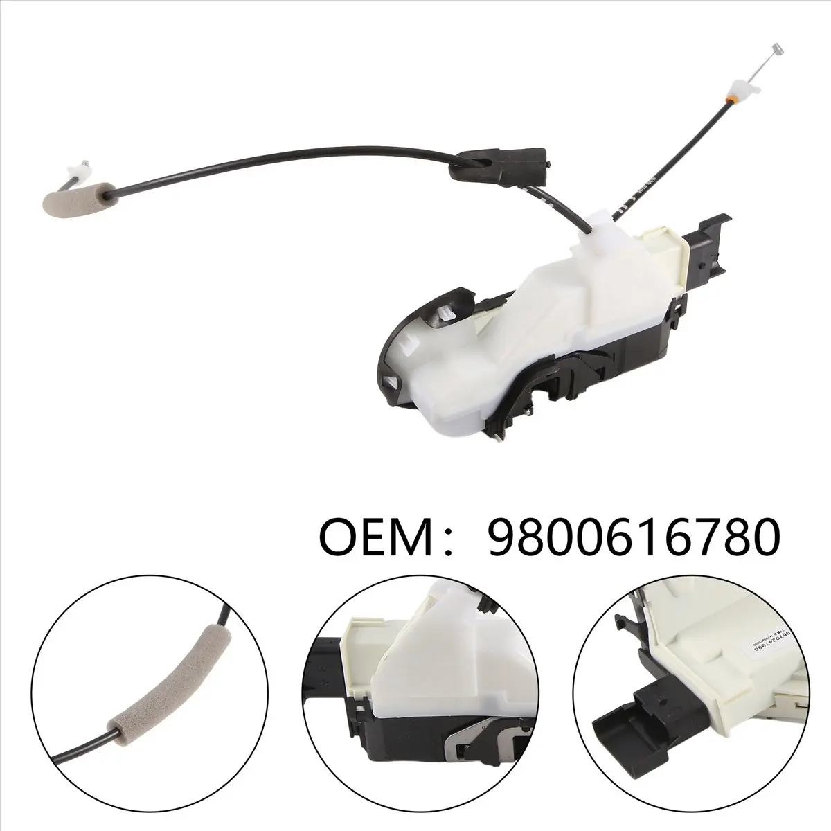 #63Q (Black&White)Door Lock Block Front Door Lock 9135CG For Peugeot 308sw 408 T7 Left,Automotive Parts & Accessories