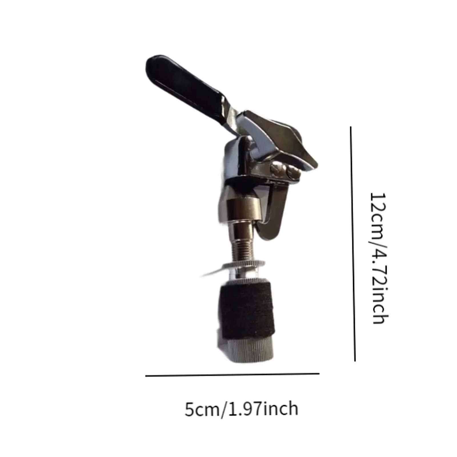 Hi Hat Clutch Quick Release Zinc Alloy 12cm Cymbal Holder for Accessories for Percussion Drawer Use