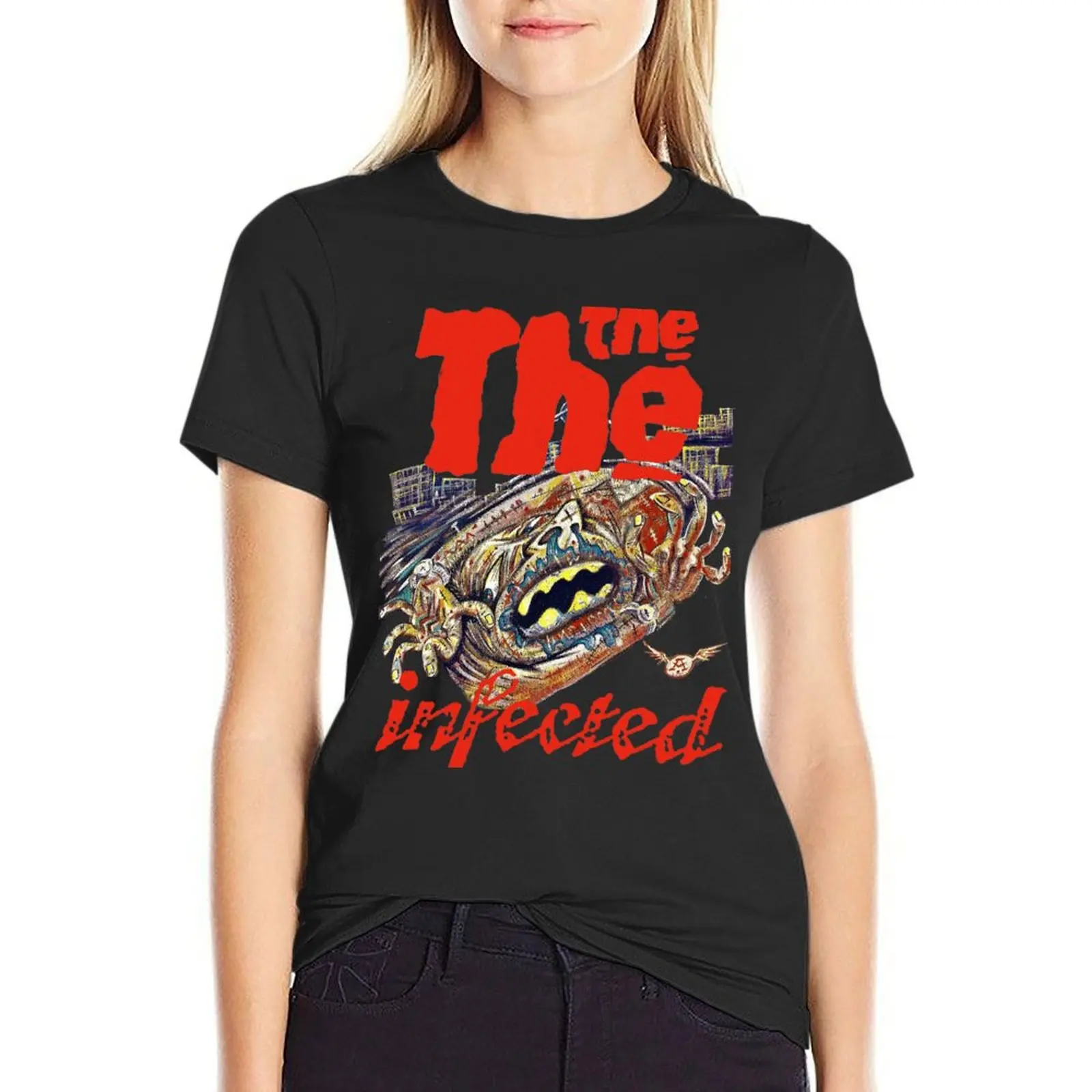 The The - Infected- album 80's Retro punk new wave band original art design T-Shirt sublime t shirt dress Women