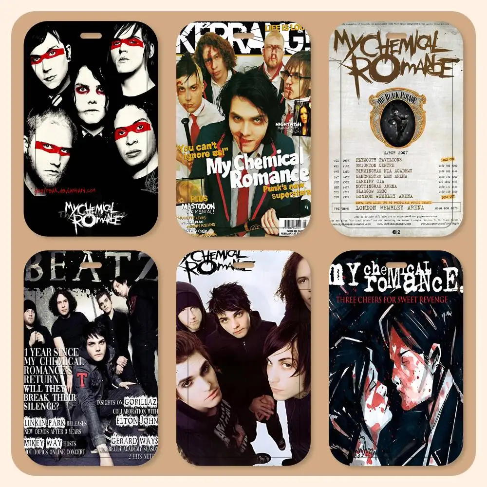 

Держатели для карт M-My C-Chemical Romance Band на шнурке, держатели для студенческих удостоверений, держатели для карт на шею, для контроля доступа