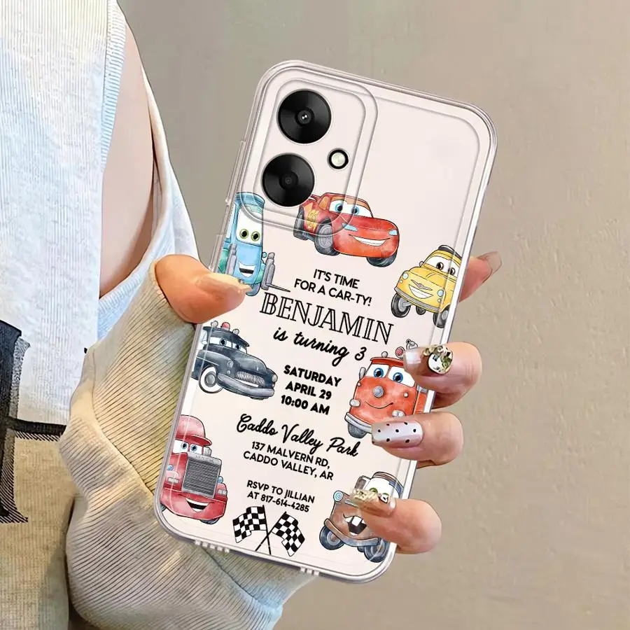 Funda para Xiaomi Poco X3 NFC X3 Pro Funda transparente Disney Lightning McQueen Cars