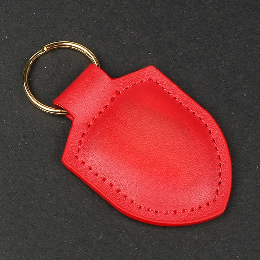 Premium Shield Leder-Schlüsselanhänger mit Metall-Logo für 901 904 917 918 964 993 996 997 991 992 – Anti-Verlust-Schlüsselring für Autozubehör – Detail 7