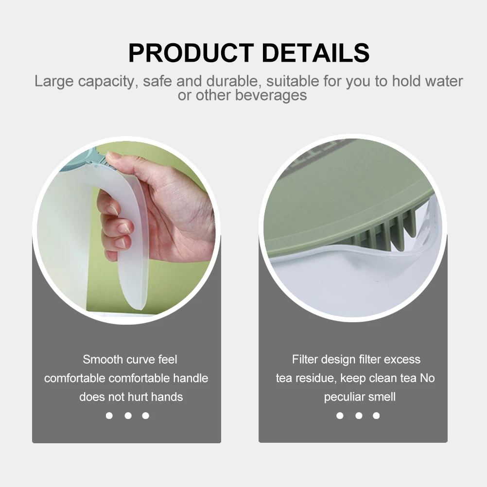 

Cold Water Bottle Set Jug Large Capacity Leak Proof Juice Holder Pitcher Bottles Fruit Jugs Kitchen Beverage Storage Kettle