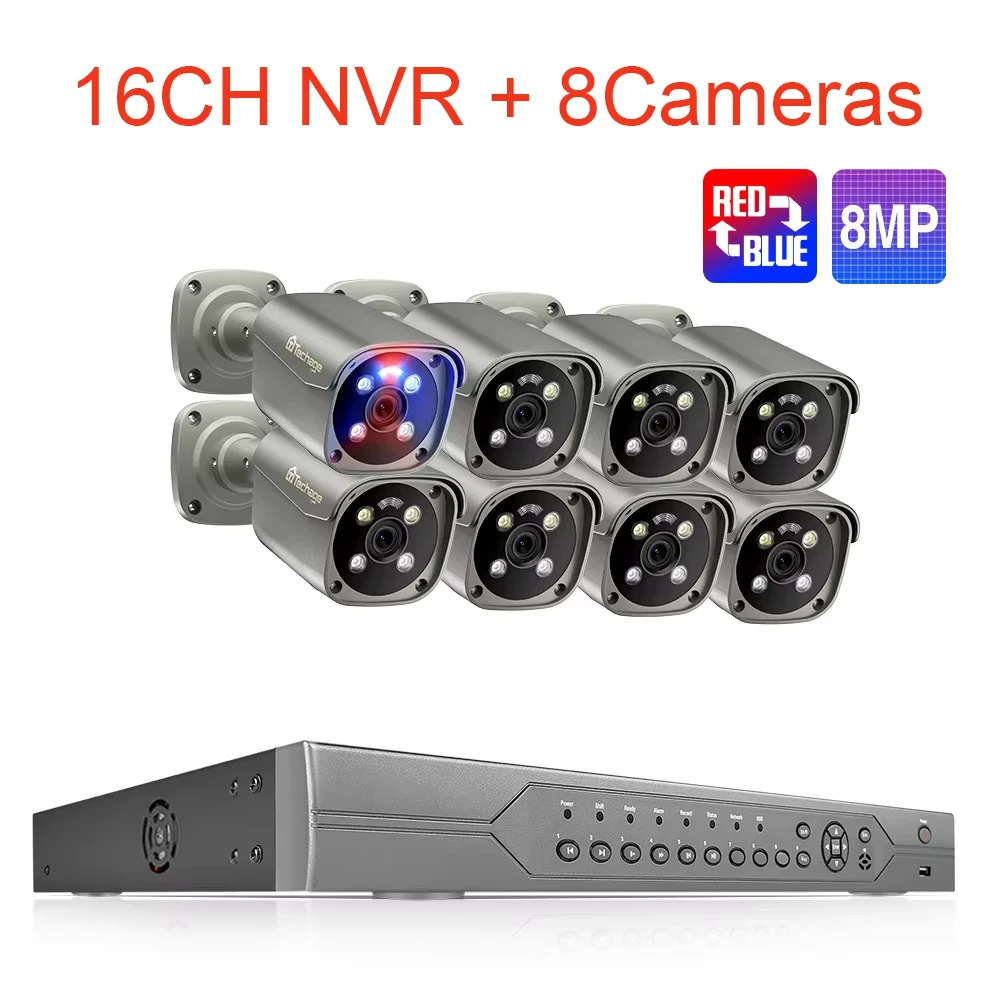 Variant: 16CH 8pcs 8MP Cam