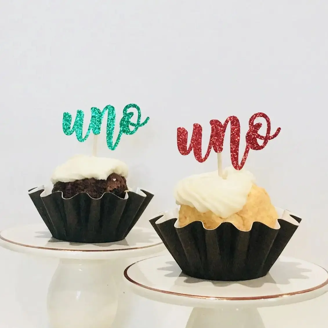 24pcs Uno fiesta age cupcake topper, fiesta cupcake topper, cinco de mayo topper, uno cupcake topper, dos cupcake toppers, t