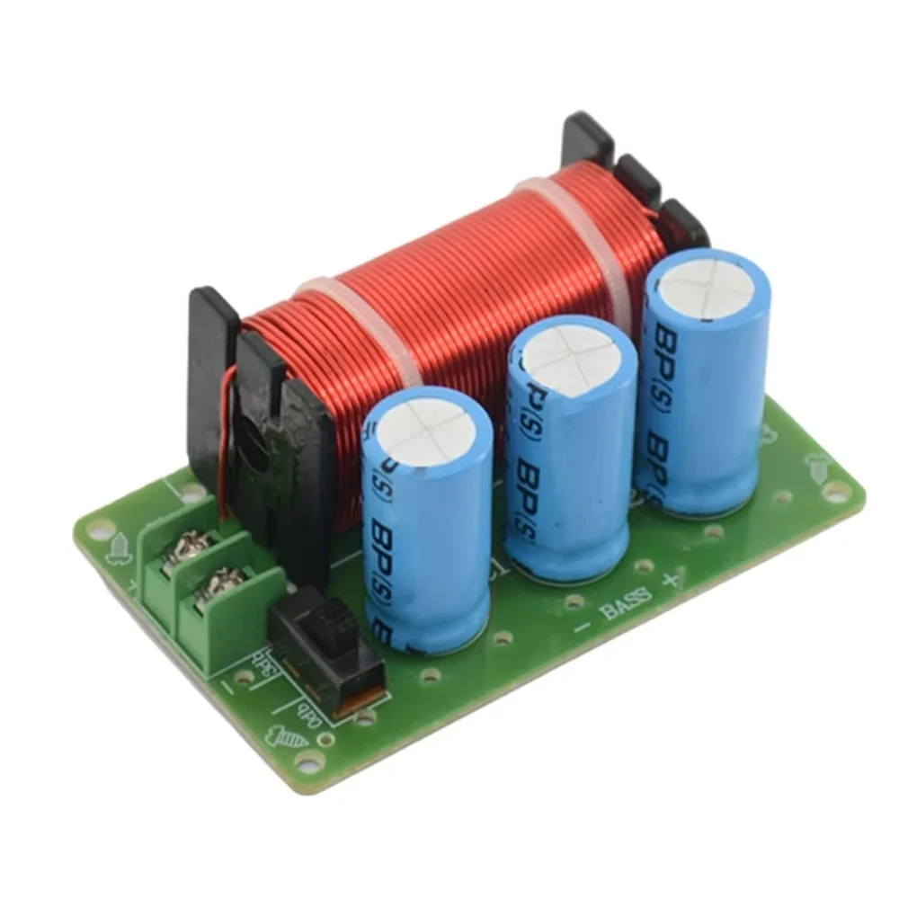 1Pcs 200W Subwoofer Filter Circuit Board Random Color High Power Subwoofer Crossover Board PCB WEAH-85 Audio Crossover Module
