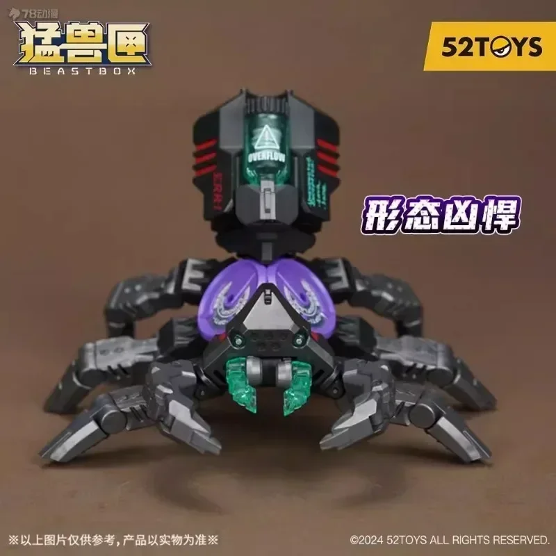 52TOYS Transformation BEASTBOX Series BB12ER BB-12ER ERORIS Black Spider Fidget Spinner ERORIS Action Figures Gift Toys In Stock