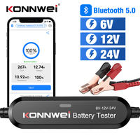 KONNWEI BK200 Bluetooth 5.0 Car Motorcycle Truck Battery Tester 6V 12V 24V Battery Analyzer 2000 CCA Charging Cranking Test Tool