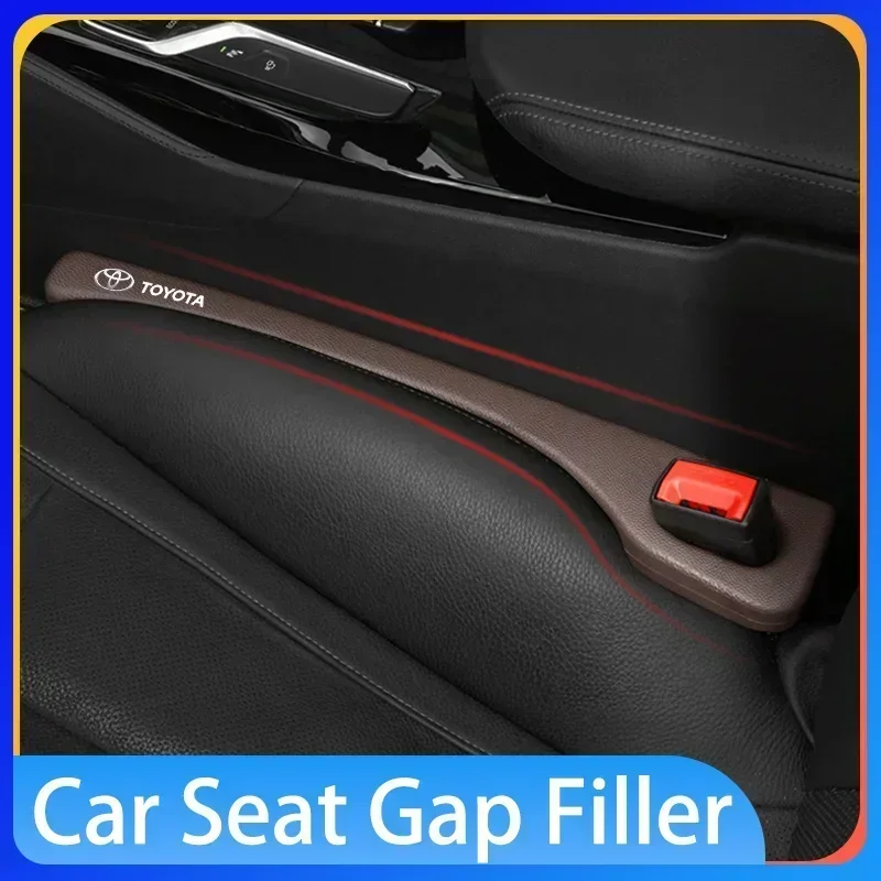 

Car Seat Gap Filler Kit (2Pcs) Side Seam Plug Strips For Toyota Century Auris FCV Mirai Premio Yaris Camry Carola Prius