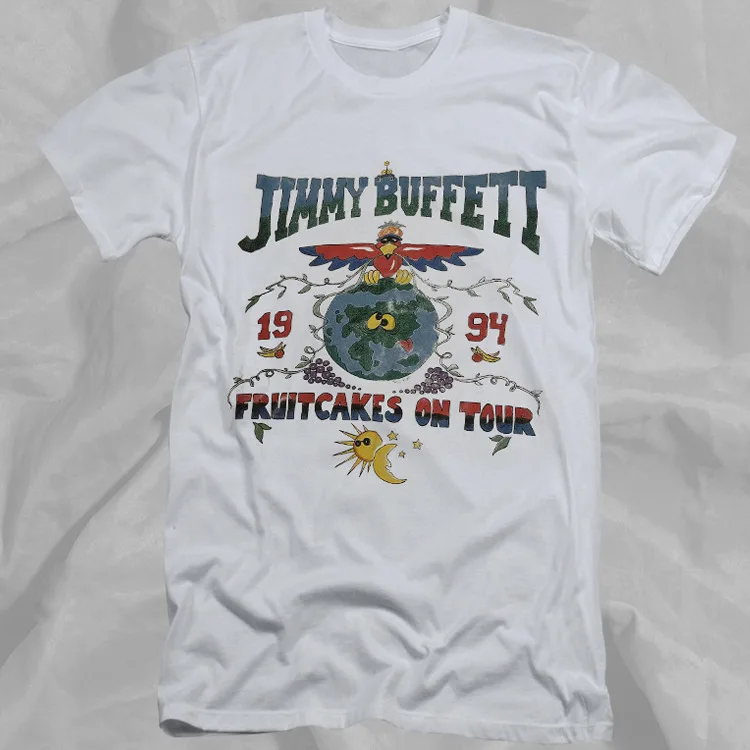 Jimmy Buffett 1994 Fruitcakes On Tour White T-Shirt