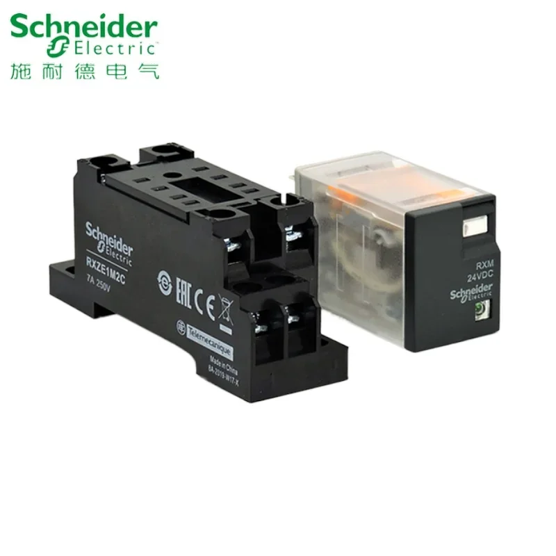 TAO Schneider Electric Intermediate Relay RXM2LB2BD JD RXM4LB2P7 F7 RXM4LB2BD 24V 230V RXZE1M2C RXZE1M4C 8 feet 14 feet base
