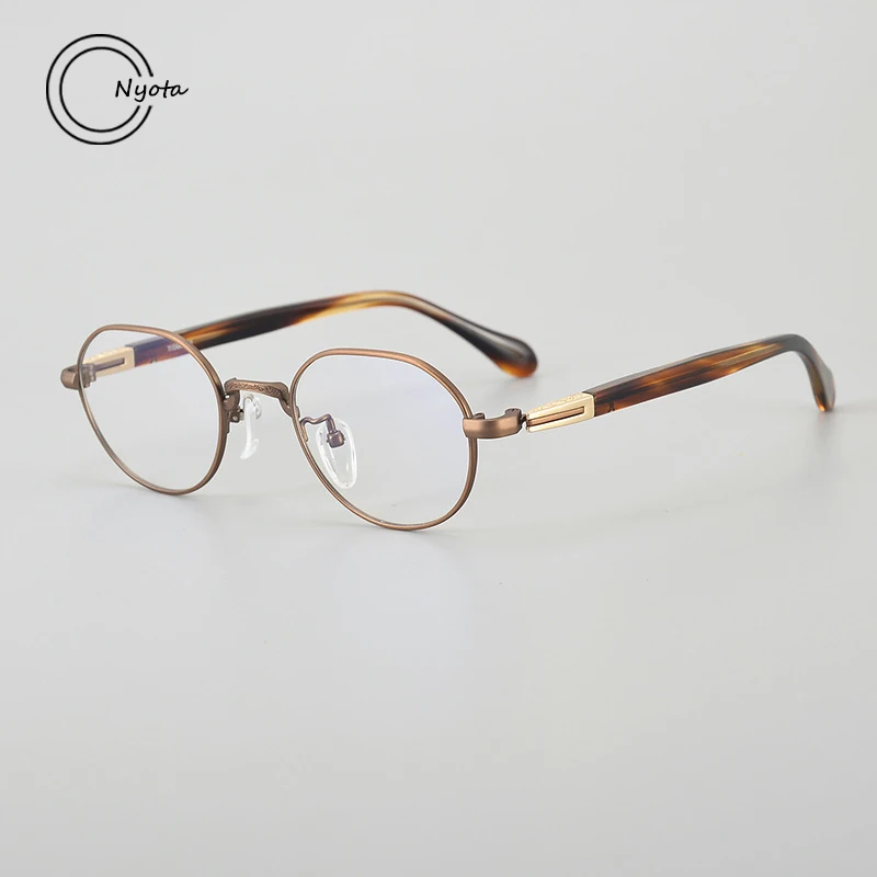 

New Irregular Oval Acetate Titanium Retro Literary Glasses Frame Men Optical Eyewear Myopia Reading Women Personalized Eyewear