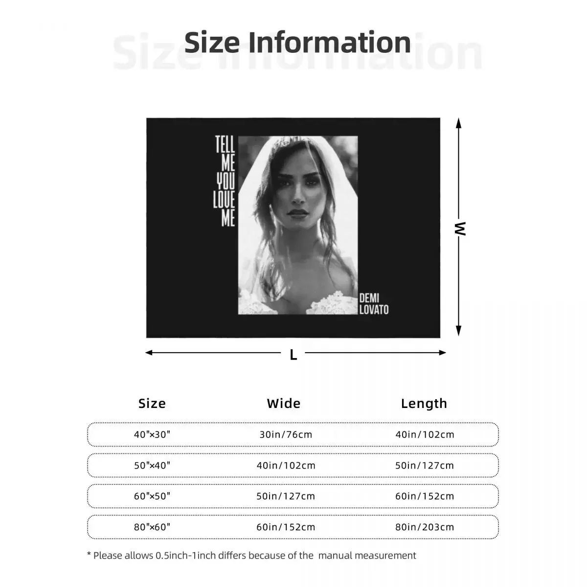 ديمي لوفاتو، أخبرني أنك أحبني رمي بطانية ثقيلة للنوم التخييم تتحرك الفانيلا البطانيات #6