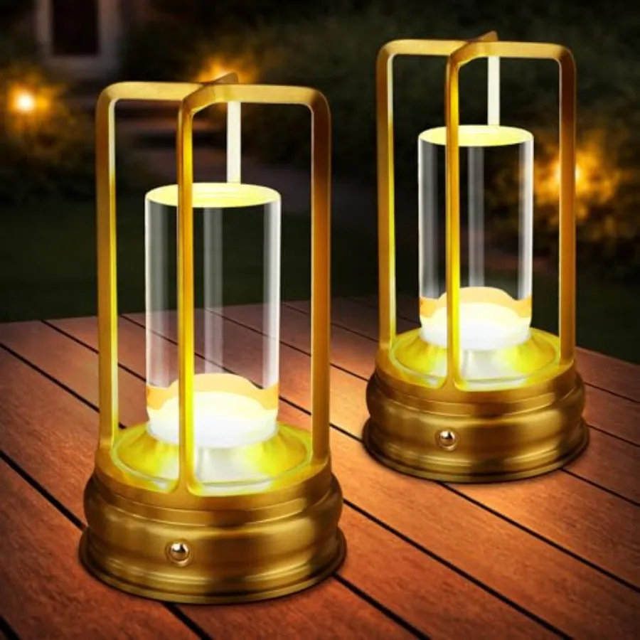 

Rechargeable Table Lamp - Cordless lamp - Touch Control Lamp with 000mAh Battery, 3000K Stepless Dimming Wireless Lamp for Bedr